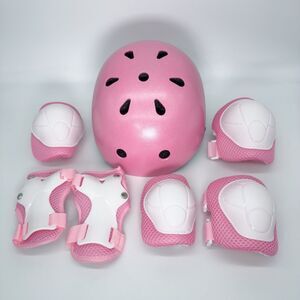 Kids Helmet Adjustable Protective Gear Set Bike Skateboard Scooter Knee Elbow